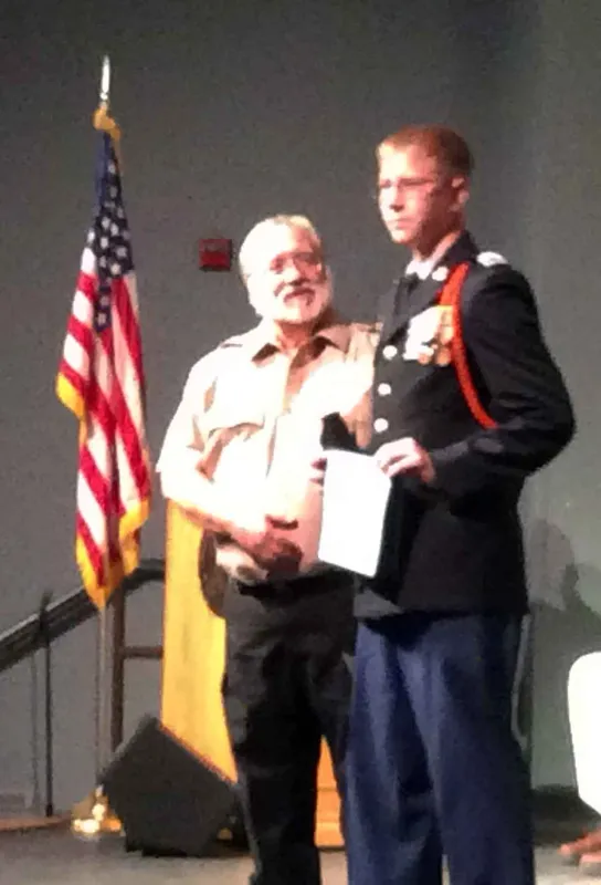Steve Bickford and Cadet Arthur Cox